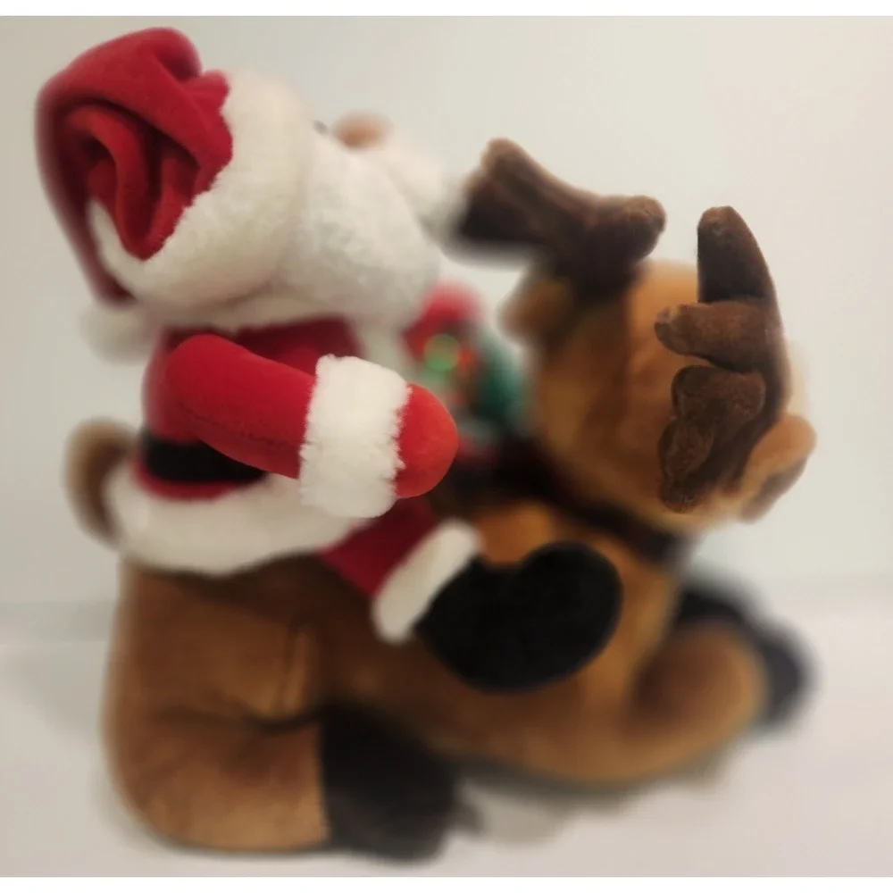 Avon 2001 Singing Santa and Reindeer -Meaning of Christmas - Tested/Works
